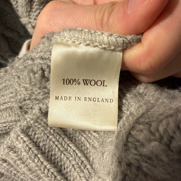 Peregrine Quarter Zip 100% Wool Sweater XL - Picture 3 of 4